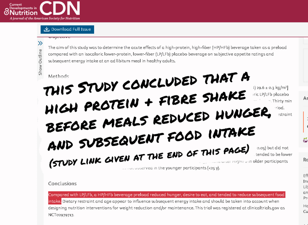 research-study-hunger-control